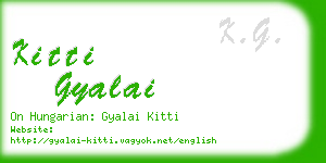 kitti gyalai business card